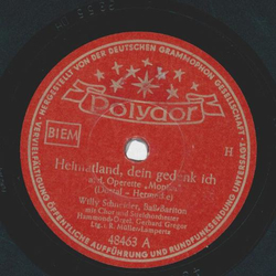 Willy Schneider - Heimatland, dein Gedenk ich / Wer die...