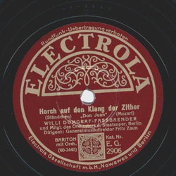 Willi Domgraf-Fassbaender - Horch auf den Klang der...