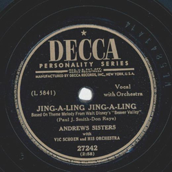 Andrews Sisters - Jing-a-ling Jing-a-ling / Parade of the wooden soldiers