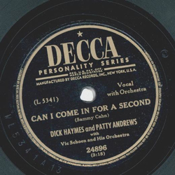 Dick Haymes and Patty Andrews - Can I come in for a...