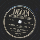 Andrews Sisters - Whispering Hope / Lovely Night