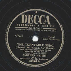 Andrews Sisters - The Turntable Song / The Lady from 29 Palms