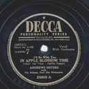 Andrews Sisters - Ill be with you In Apple Blossom Time /...