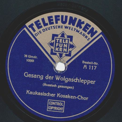 Kaukasischer Kosaken Chor - Gesang der Wolgaschlepper / Wolgalied