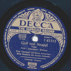 Vico Torriani und Waldo Favre-Chor - Golf von Neapel /...