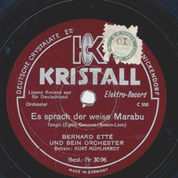Kurt Mhlhardt, Bernard Ett und sein Orchester - Es...