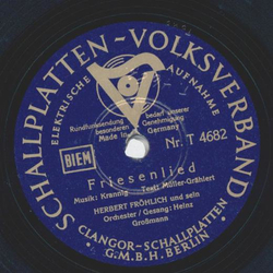 Herbert Frhlich - Schn blhn die Heckenrosen / Friesenlied