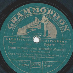 Franz Völker - Denn im blühenden lachenden Moseltal /...