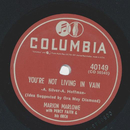 Marion Marlowe - Youre not living in vain / If you love me