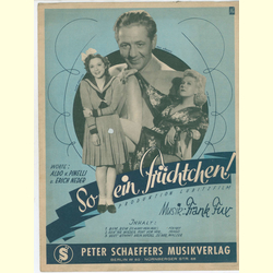 Notenheft / music sheet - So ein Frchtchen