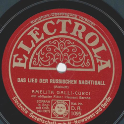 Amelita Galli-Curci - Das Lied russischen Nachtigall / a)...