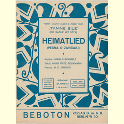 Notenheft / music sheet - Heimatlied