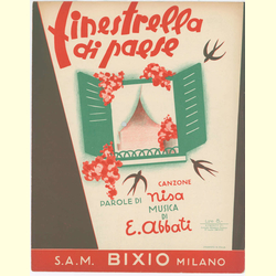 Notenheft / music sheet - Finestrella di Paese