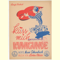 Notenheft / music sheet - Kss mich Kunigunde
