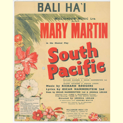 Notenheft / music sheet - Bali Hai