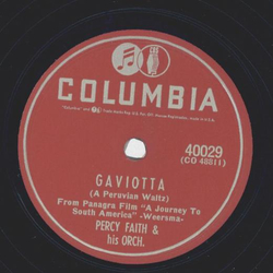 Percy Faith - Gaviotta / Tropic Holiday
