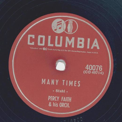 Percy Faith - Many Times / In Love
