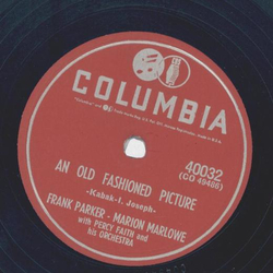 Marion Marlowe, Frank Parker - The Melba Waltz / An old fashioned picture