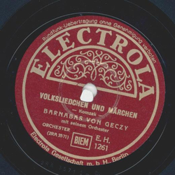 Barnabas von Geczy - Volksliedchen und Mrchen /...