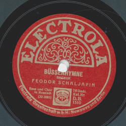 Fedor Schaljapin - Bsserhymne / Jetzt lass uns scheiden