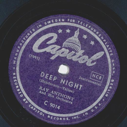 Ray Anthony - Deep Night / Undecided 