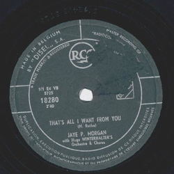 Jaye P. Morgan - Dawn / Thats all I want from you