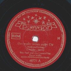Rita Paul und das Cornel-Trio - Das wußte keiner außer...