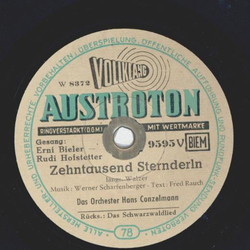 Erni Bieler, Rudi Hofstetter - Zehntausend Sternderln / Das Schwarzwaldlied