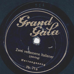 Herrengesang - Zwei verlassene Italiener / Alle Tage ist...