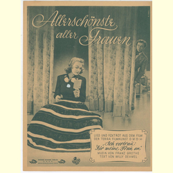 Notenheft / music sheet - Allerschnste aller Frauen
