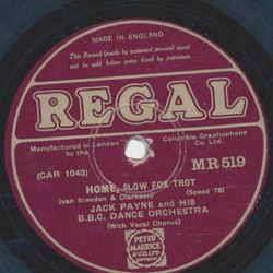 Jack Payne - My mystery Girl  / Home