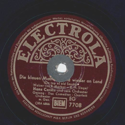 Hans Carste - Die blauen Matrosen sind wieder an Land /...