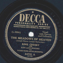 Bing Crosby - The Meadows of Heaven / Ill see you in my...