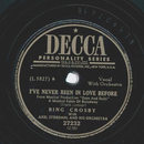 Bing Crosby - Ive never been in Love before / If I were a...