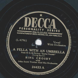 Bing Crosby - A fella with an umbrella / Blue shadows on the trail