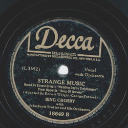 Bing Crosby - More and more / Strange Music