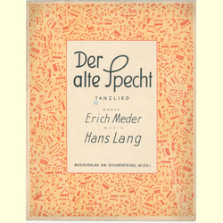 Notenheft / music sheet - Der alte Specht