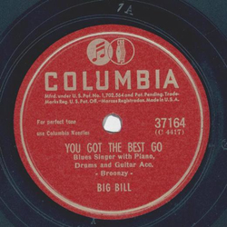 Big Bill - Cell No. 13 Blues / You got the best go