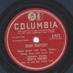 Rosetta Howard - Ebony Rhapsody / When I been drinking