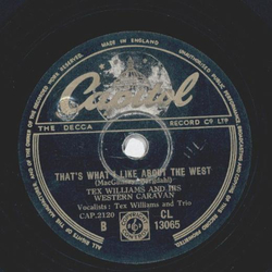 Tex Williams - Suspicion / Thats what I like about the west