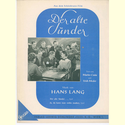 Notenheft / music sheet - Der alte S�nder