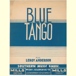 Notenheft / music sheet - Blue Tango