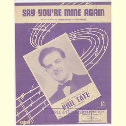 Notenheft / music sheet - Say youre mine again