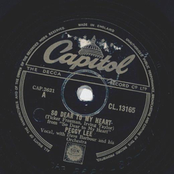 Peggy Lee - So dear to my heart / Through a long and...