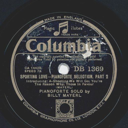 Billy Mayerl - Sporting Love, Pianoforte Selec., Part I and II