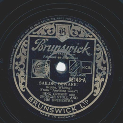 Bing Crosby - Sailor Beware / My Heart and I