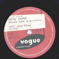 Sidney Bechet - Les Oignons / Ridin easy blues