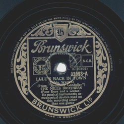 The Mills Brothers - Lulus back in town / Sweet and Slow