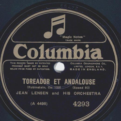 Jean Lensen - Milenka / Toreador et Andalouse