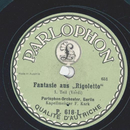 Parlophon-Orchester: F. Kark - Fantasie aus Rigoletto,...